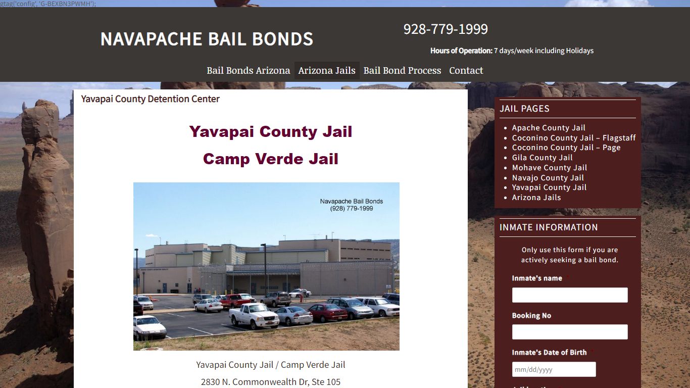 Yavapai County Jail Camp Verde Inmate Information - Prescott